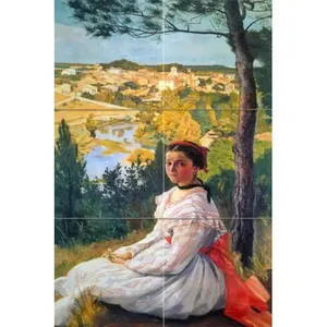 Castelnau Le Lez 8,5x12,75 Mural de pared de cerámica para cocina y baño Backsplash de pared de cocina y baño - Product Image 1