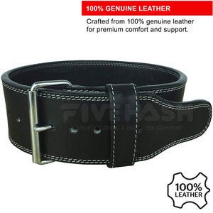 Professional Gym Leather Weightlifting Belt Strong Support For Heavy <b>Weight</b> <b>Training</b> Weightlifting Leather Belt - Product Image 2