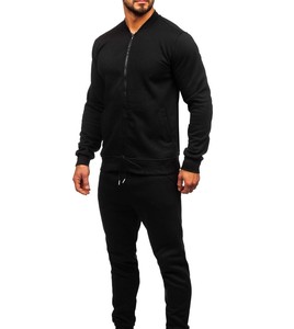 Otoño Invierno logotipo personalizado hombres Joggers conjuntos chándal con capucha y pantalones de chándal conjunto hombres Slim Fit chándal para hombre 100% algodón - Product Image 4