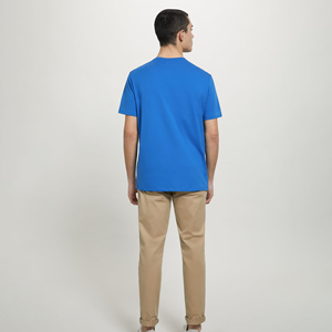 Camiseta de hombre 100% algodón, cuello redondo, diseño moderno, corte ajustado, camisetas sólidas para hombre, camisetas de manga corta con cuello redondo para hombre - Product Image 6