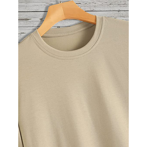Camiseta Casual de Algodón Transpirable con Bolsillo para Hombre, Cuello Redondo, Fabricante de Ropa al por Mayor, Camisetas Transpirables de Calidad para Hombre - Product Image 5