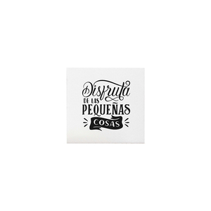 Serviettes blanches imprimées avec des phrases, 20x20cm, 100 pièces, 30 paquets, B2B - Product Image 2