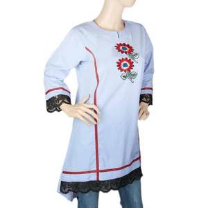 Kurti Bordado para Mujer - Azul Cielo - Product Image 2