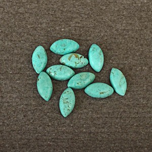 Buena calidad calibrado verde Arizona turquesa piedra preciosa tamaño personalizado Marquesa forma cabujones sueltos accesorios de joyería al por mayor - Product Image 4