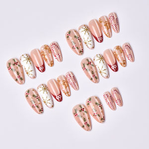 <span class=keywords><strong>Uñas</strong></span> <span class=keywords><strong>Postizas</strong></span> al por Mayor, Estilo Francés con Lazo, <span class=keywords><strong>Uñas</strong></span> <span class=keywords><strong>Postizas</strong></span> con Diseños y Pegatinas, Nuevas <span class=keywords><strong>Uñas</strong></span> <span class=keywords><strong>Postizas</strong></span> Navideñas - Product Image 3