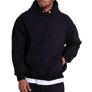Custom Logo <b>Men</b> Hoodie Street Wear Fleece Cotton Oversized Drop Shoulder Vintage <b>Hoodies</b> <b>Sweatshirts</b> for <b>Men</b> with Custom logo - Product Image 4