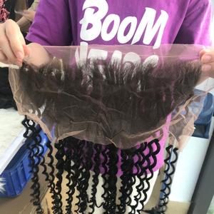 Cheveux humains vierges 100% bruts vietnamiens Cheveux frontaux bouclés profonds - Product Image 4