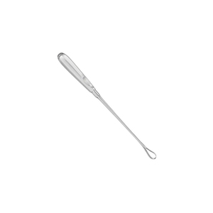 Curette Utérine RECAMIER 300 mm 11.34 "Rigide Sharp Fig 5 Largeur 15 mm Non Stérile Réutilisable Curette Dermique Chirurgicale - Product Image 2