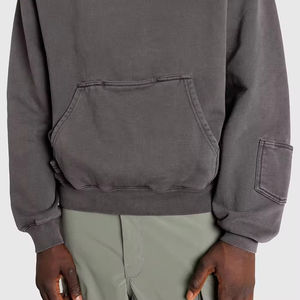 OEM <b>Hoodie</b> Manufacturer Custom Logo Unisex Heavyweight Thick High Quality Cotton Blank Oversized Heavyweight <b>Hoodie</b> <b>Men</b> - Product Image 3