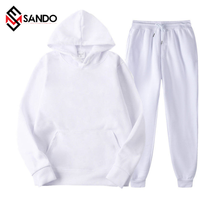 Conjuntos de Sudadera con Capucha y Pantalones Deportivos de Diseño Personalizado para Hombre y Mujer, Talla Grande, Traje Deportivo Grueso para Invierno