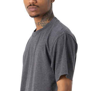 Camiseta de hombre de diseño personalizado, camiseta lisa, ropa de calle, Camiseta de algodón pesado de cuello redondo de gran tamaño para hombre - Product Image 3