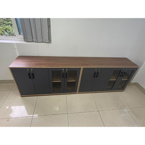 4-Door <b>Lockable</b> Plywood Filing <b>Cabinet</b> 120x40x75cm for Home Office Use - Product Image 5