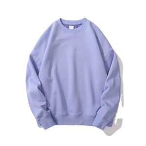 Customizable Men's Heavy 370gsm Fleece Sweatshirt Neck Drop Shoulder Design High Quality <b>Neutral</b> Hoodies Winter Customized Logo - Product Image 5