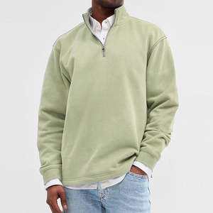 <b>Men's</b> <b>Half</b> Zipper Fleece Pullover <b>Sweatshirt</b> <b>Half</b> <b>Zip</b> <b>Sweatshirt</b> Casual & Streetwear Ful Sleeves Cotton Blended <b>Men</b> <b>Sweatshirt</b> - Product Image 3