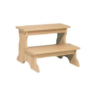 Vintage Style <b>Wooden</b> Step <b>Stool</b> with Smooth Polished Finish Ideal for Rustic Homes Kitchen Use and Daily Reaching - Product Image 3