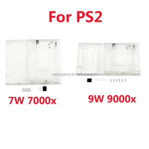 Trong Suốt Đầy Đủ Nhà Ở <span class=keywords><strong>Shell</strong></span> Trường Hợp Đối Với <span class=keywords><strong>PS2</strong></span> Giao Diện Điều Khiển 7W 9W 7000X 70000 Với Ốc Vít Trò Chơi Phụ Kiện Cho <span class=keywords><strong>PS2</strong></span> 7W - Product Image 2