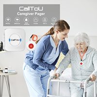 Système d'alerte sans fil étanche Daytech pour infirmières, système d'aide aux patients, bouton SOS d'urgence, téléavertisseur pour aidants, alarme personnelle pour personnes âgées