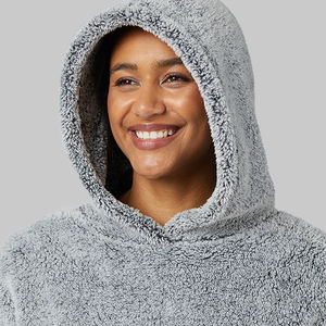 New Custom Women's Pullover <b>Hoodie</b> with <b>Sherpa</b> Lining and Full Customization Made in Pakistan Fleece Inner for Winter Season - Product Image 5