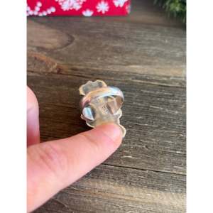 Handmade Navajo <b>Boho</b> Dainty <b>Ring</b> Mohave Turquoise & Sterling <b>Silver</b> Ethnic Gemstone Jewelry Size 7 Perfect Gift - Product Image 5
