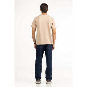 Camiseta Lisa de Corte Regular MN-TS-SS25-046 280g 100% Algodón Jersey Teñido Liso Comprimido - Product Image 5