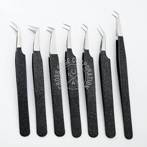 En gros, Ensemble de pinces pour extensions de cils volume russe, modèle Fine X Volume Boot, à pointe diamantée et pointe fine, pour artistes en extensions de cils - Product Image 1