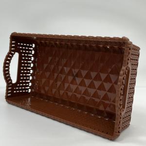 Petit panier de rangement en plastique PP sans danger pour la cuisine à motif floral Service de moulage de plastique Vietnam personnalisé - Product Image 4