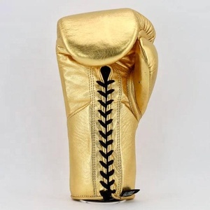 Gants de boxe pour hommes à lacets, brillance intense, respirants, séchage rapide, sangle de poignet réglable, nuances nacrées métalliques - Product Image 5