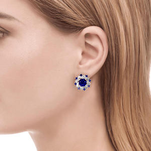 Jeulia Butterfly Halo Round Cut Diamond <b>Stud</b> <b>Earrings</b> in <b>Rose</b> <b>Gold</b> Plated Sterling Silver - Product Image 4