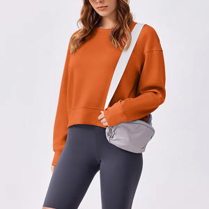 Trendy Women Crop <b>Top</b> Sweatshirt Soft Pullover Casual Wear Women Casual Pullover Crop <b>Top</b> Sweatshirt - Product Image 2