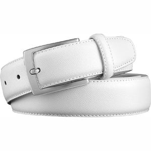 Cinturón de Cuero Formal para Hombre, Nuevo, de Alta Calidad, Hecho de Piel de Vaca, Cinturón de Vestir, Aleación, Transpirable, Ligero, Personalizado - Product Image 1