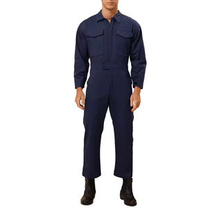 Combinaison de mécanicien de sécurité 100% coton personnalisée pour hommes vêtements de travail d'extérieur uniforme de sécurité pour hommes - Product Image 5
