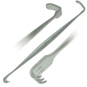 Retractor Senn Muller de 3 puntas afiladas de doble punta Retractor Senn Miller de acero inoxidable alemán para cirugía - Product Image 5