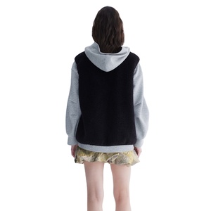 Nuevo diseño con cordones y cierre de cremallera embellecido suelto casual liso lavado vintage Sudadera con capucha con cremallera de alta calidad 2025 - Product Image 6