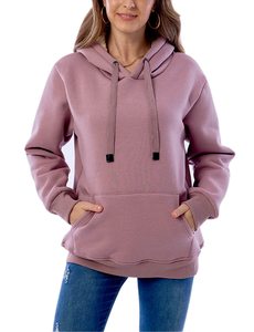 Sudadera con capucha lisa en blanco para mujeres/niñas calidad impresión personalizada manga larga mujeres sudaderas/alta calidad transpirable - Product Image 4