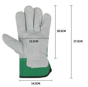 Gants de sport en cuir fendu de vache pour hommes de haute qualité Gants de travail de sécurité résistants au feu anti-chaleur - Product Image 5