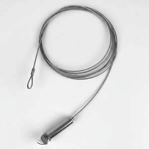 Set di sospensione a filo regolabile in altezza con molla per profilo da 44 mm con scanalatura - Product Image 3