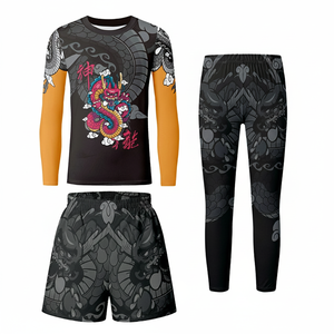 Custom Anti-UV Sun Protection <b>Swim</b> <b>Shirt</b> Long Sleeves Rash guard Compression Rash Guard with Spice Design kimono de jiu jitsu - Product Image 2