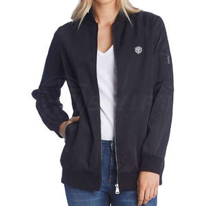 Blouson d'aviateur en nylon de haute qualité pour femmes OEM coupe ajustée léger respirant imperméable vêtements de vol d'hiver tricoté en peau de mouton - Product Image 1