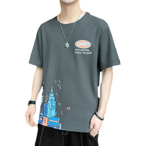 Top qualité hommes Gym montage bouffée impression T-Shirt personnalisé respirant nouveau Style Gym T-Shirts - Product Image 3