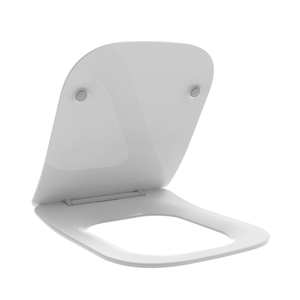 Asiento de Inodoro Cuadrado Delgado Blanco Termoestable - Product Image 3