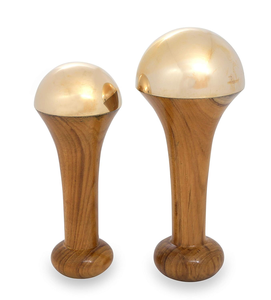 Bâtonnet Kansa ayurvédique de taille moyenne avec poignée en forme de paume pour le visage et le corps par saniya handicraft - Product Image 2