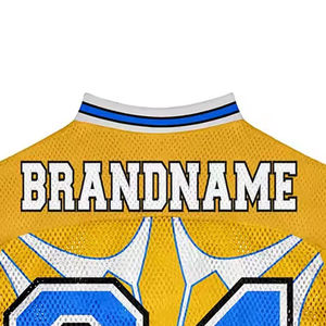 100% Polyester Quick Dry American Football Jersey OEM Made Blank Youth Size Color with Custom Logo Print Sports Jersey for Men - Product Image 4