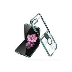 Étui de protection pliable en silicone TPU premium avec anneau support pour Samsung Galaxy Z Flip 6, compatible avec les modèles A34, A24, A55 - Product Image 1