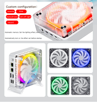Amd R7 Gamer Mini PC con 32GB DDR5 RAM 8Cores Dual Sim Respiración Luz-Eliminación de calor de alta velocidad para juegos Uso industrial