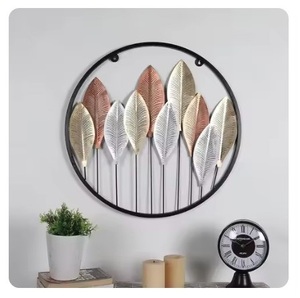 ชิ้นงานศิลปะโลหะมีสไตล์ทันสมัยแขวนผนังที่สวยงามสำหรับบ้านแนวอุตสาหกรรม - Product Image 2