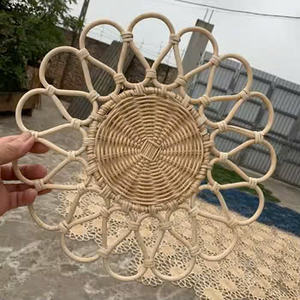 Affordable Stylish Rattan Charger Plate for Holiday Decor Modern Rustic Rattan Charger Plate for Unique Table Settings - Product Image 2