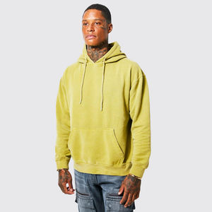 Sweat-shirts à capuche surdimensionnés pour hommes, style streetwear, personnalisables, avec impression, tissu polaire polyester/coton, logo personnalisé - Product Image 1