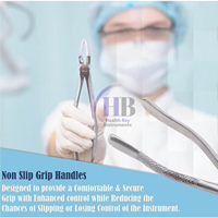 Ekstraksi Forceps # Alat Bedah Gigi dari Baja Tahan Karat untuk Pencabutan Gigi Molar Atas Kanan Pertama dan Kedua 18R