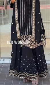 Salwar Kameez de Diseñador Nayra con Dupatta de Primera Calidad, Bordado Intenso, Tela Chinnon de Secado Rápido, para Fiestas y Bodas - Product Image 3