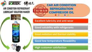Aceite de compresor de refrigeración antidesgaste lubricante automotriz para sistemas R134a y R410a - Product Image 3